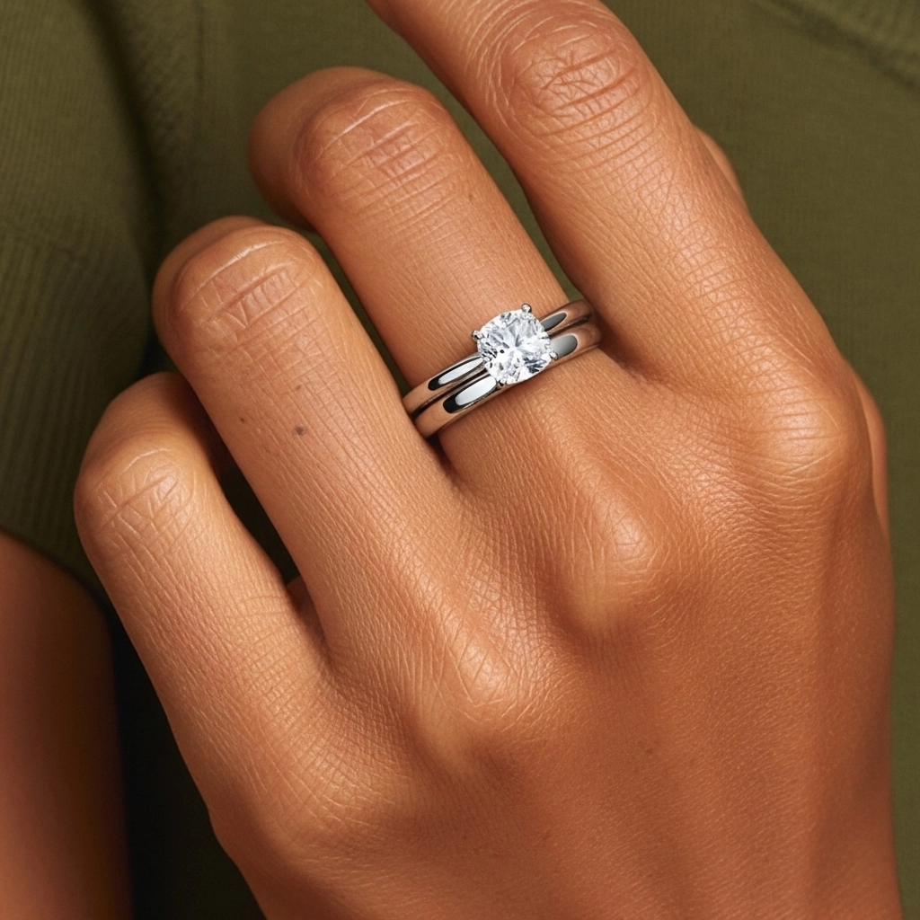 Platino Gótico Oriente - Occidente Pata tradicional Conjunto Nupcial