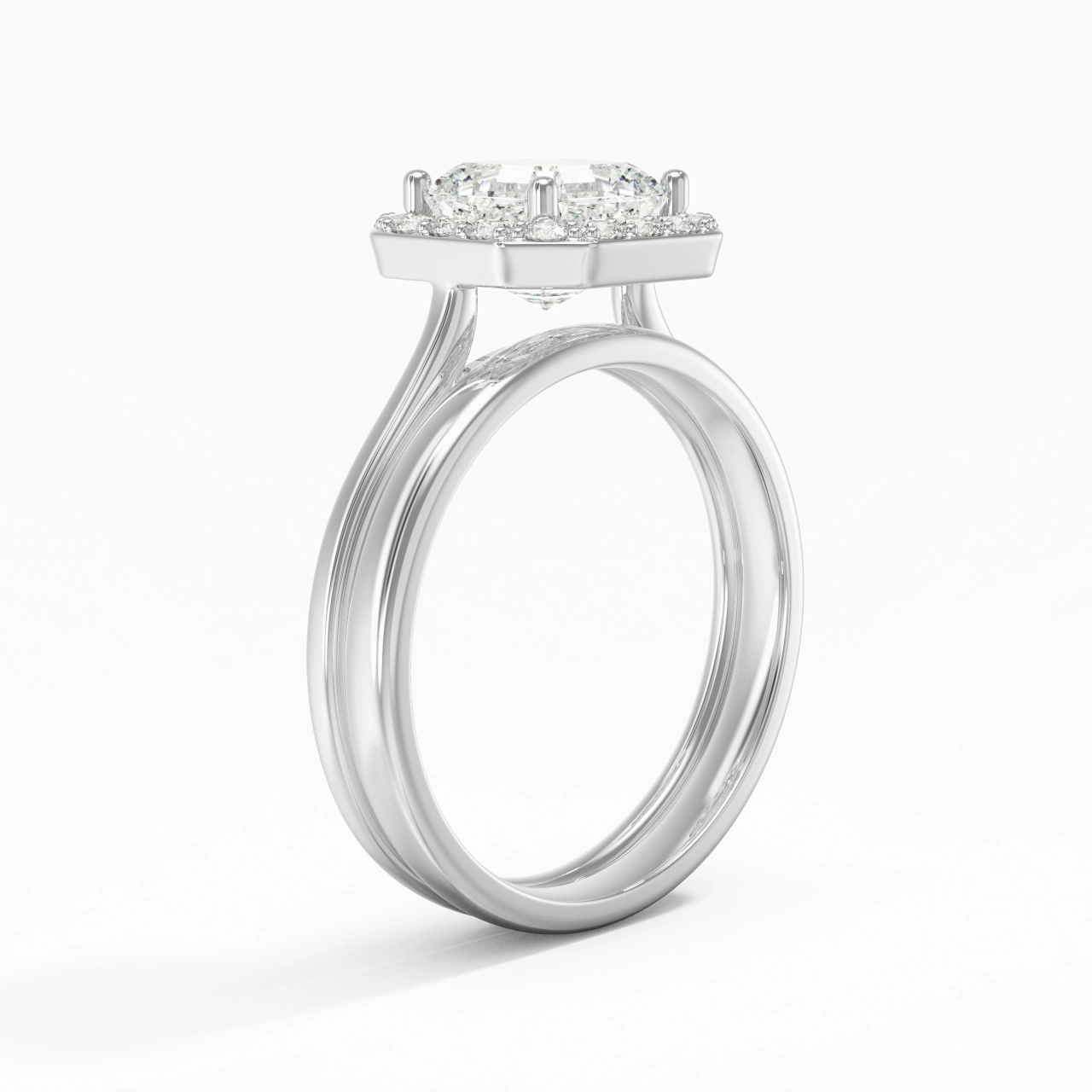 Plated Art Deco Bridal Set