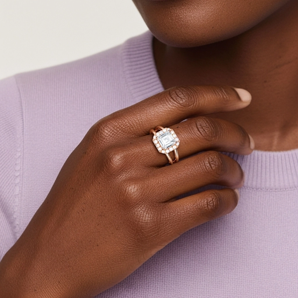 Plated Art Deco Bridal Set