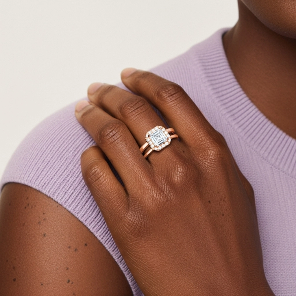 Plated Art Deco Bridal Set