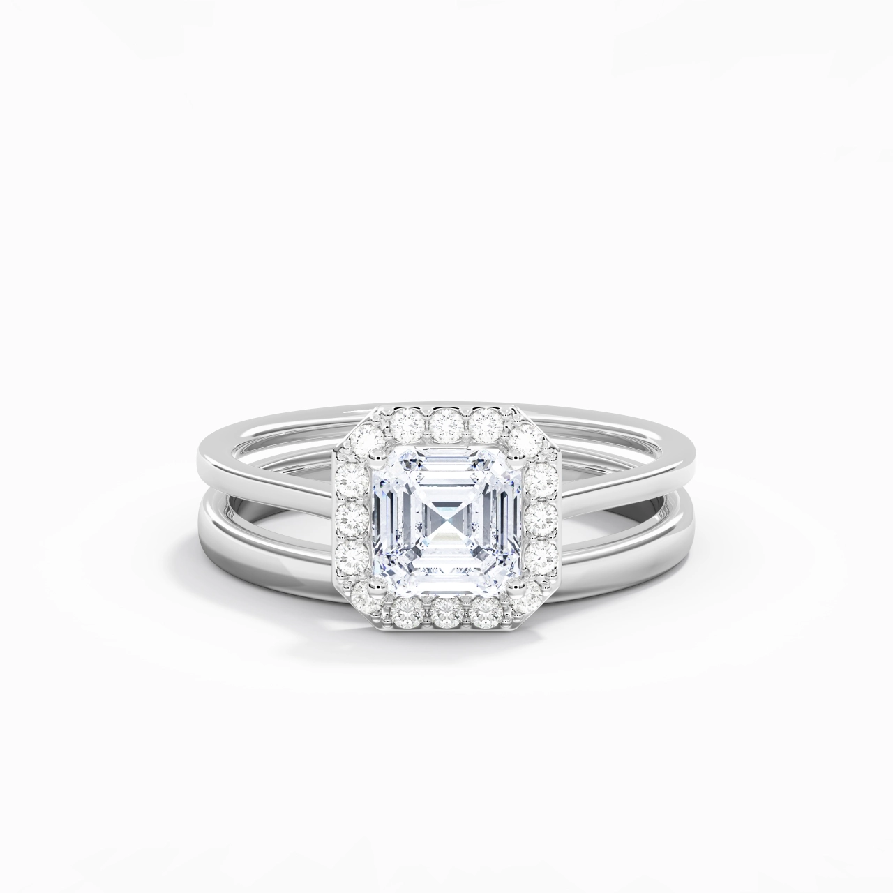 Plated Art Deco Bridal Set