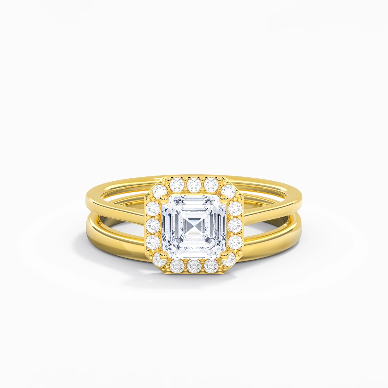 Plated Art Deco Bridal Set