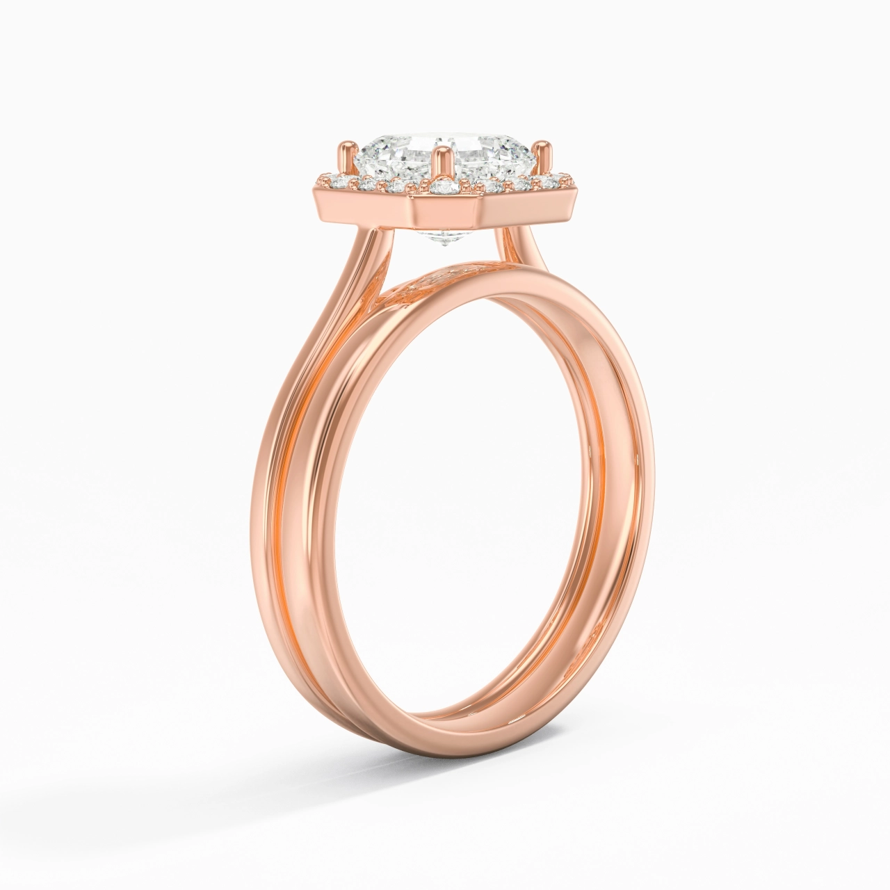 Plated Art Deco Bridal Set