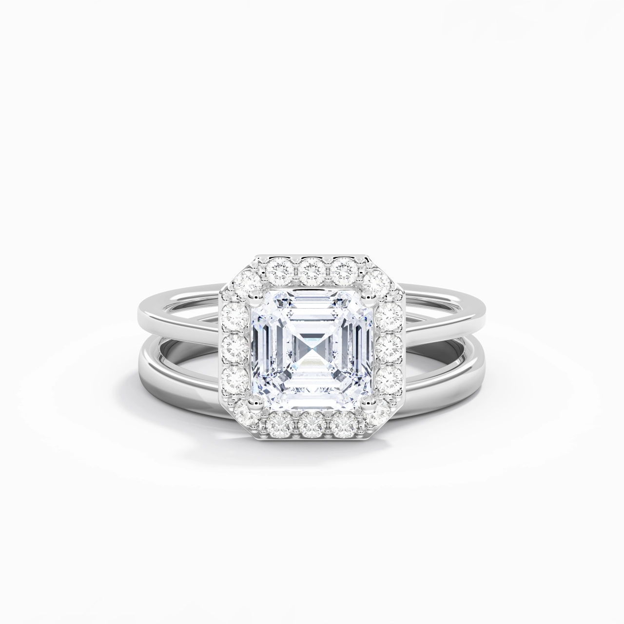 Plated Art Deco Bridal Set