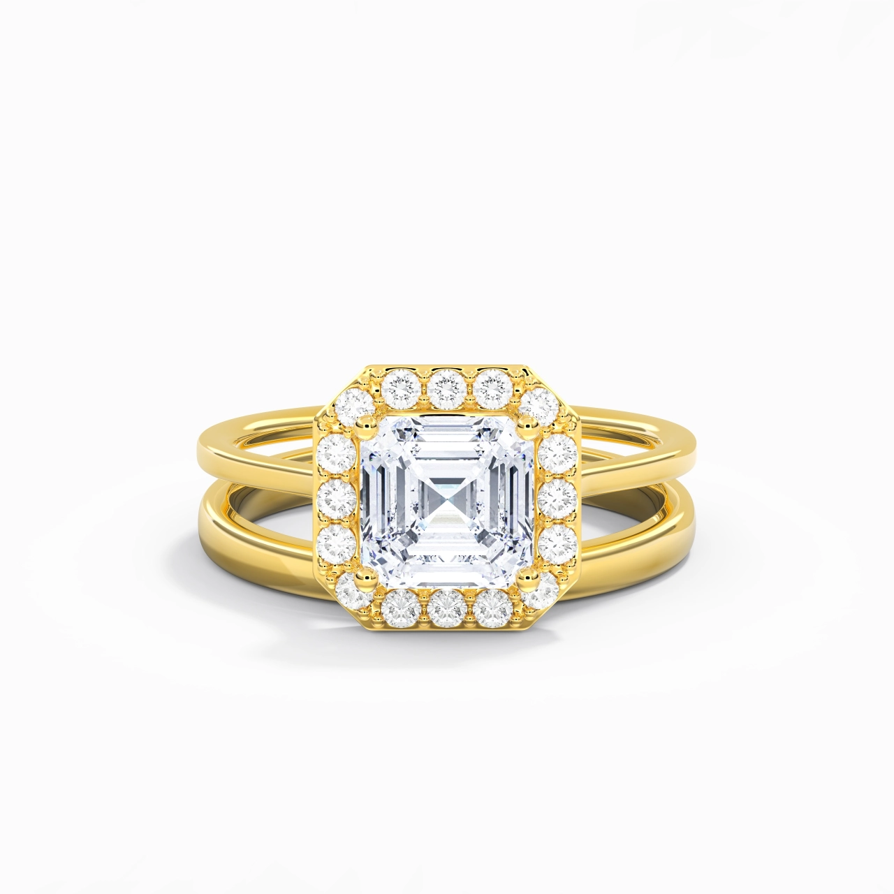 Plated Art Deco Bridal Set