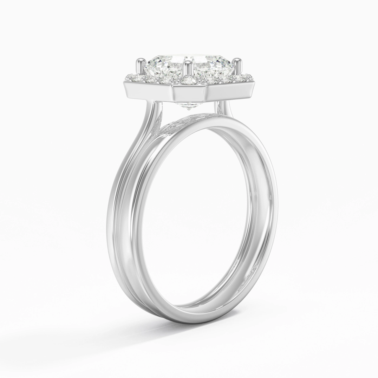 Plated Art Deco Bridal Set