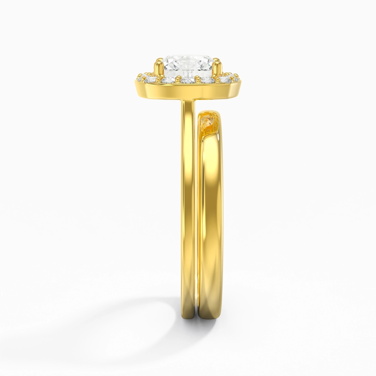 Plated Art Deco Bridal Set