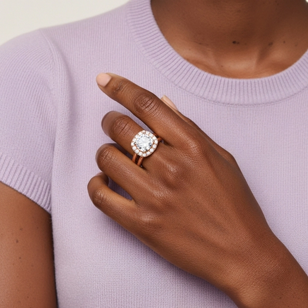 Plated Art Deco Bridal Set