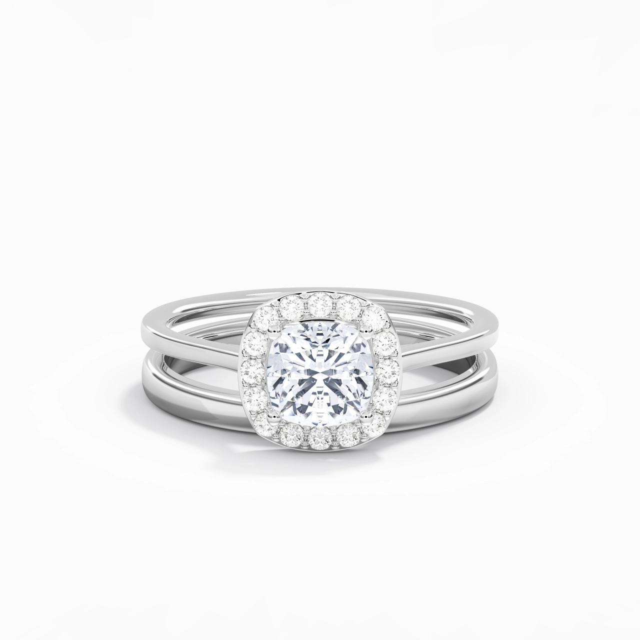 Plated Art Deco Bridal Set