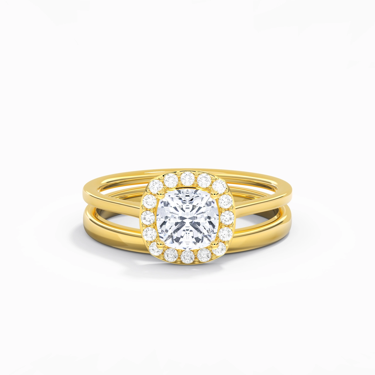 Plated Art Deco Bridal Set
