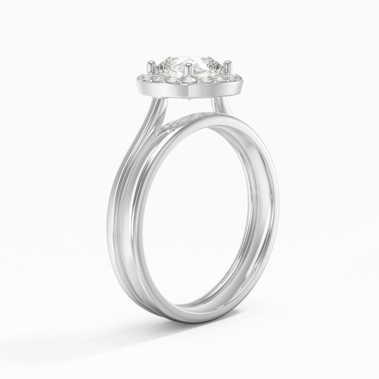 Plated Art Deco Bridal Set