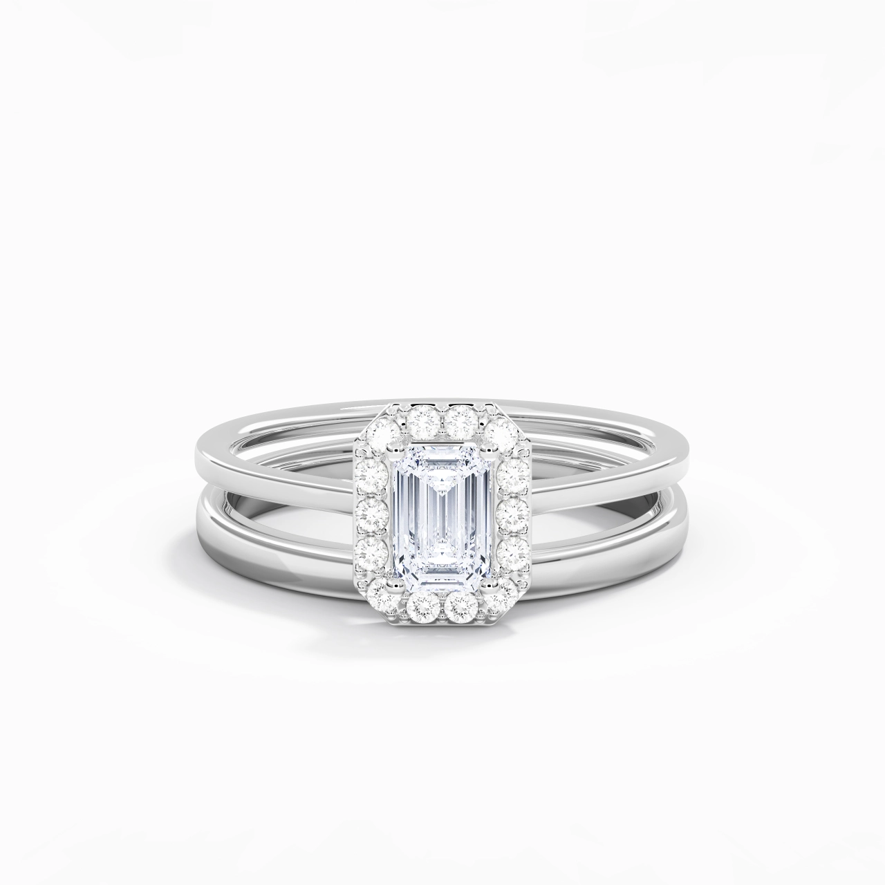 Plated Art Deco Bridal Set