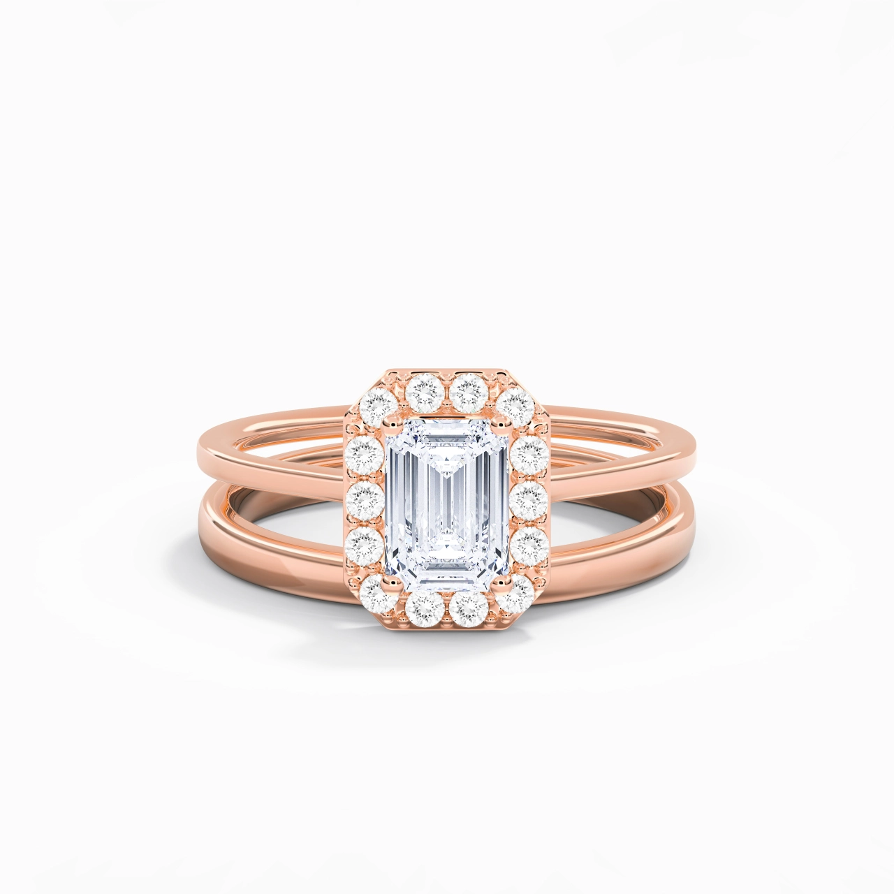 Plated Art Deco Bridal Set