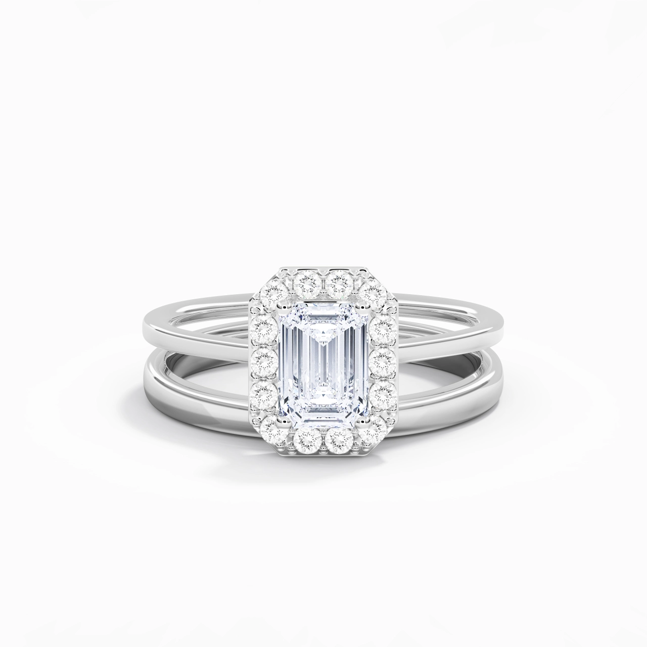 Plated Art Deco Bridal Set