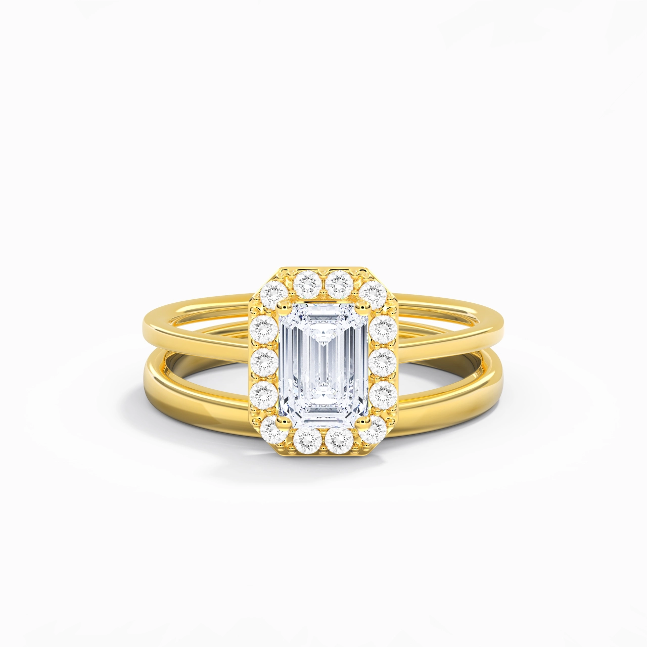 Plated Art Deco Bridal Set