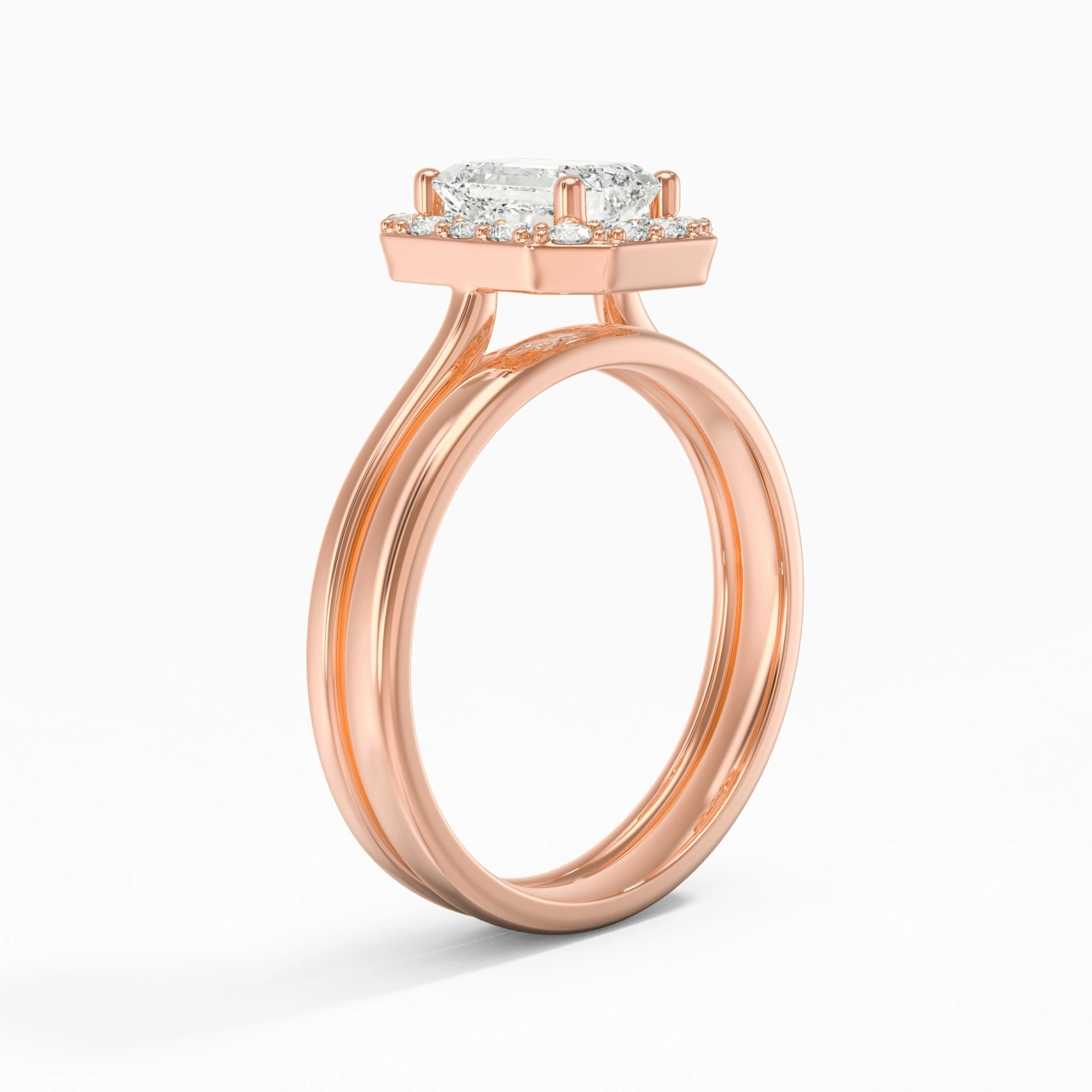 Plated Art Deco Bridal Set