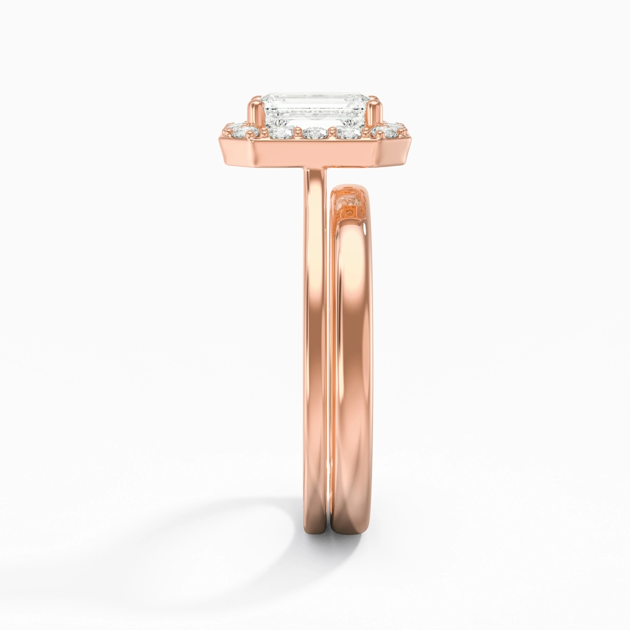 Plated Art Deco Bridal Set