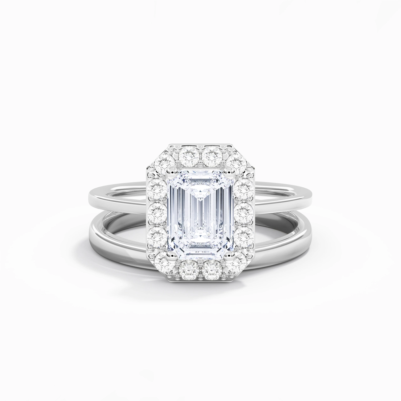 Plated Art Deco Bridal Set
