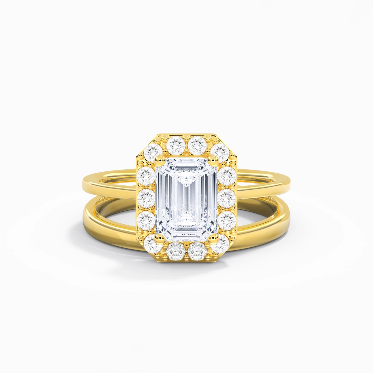 Plated Art Deco Bridal Set