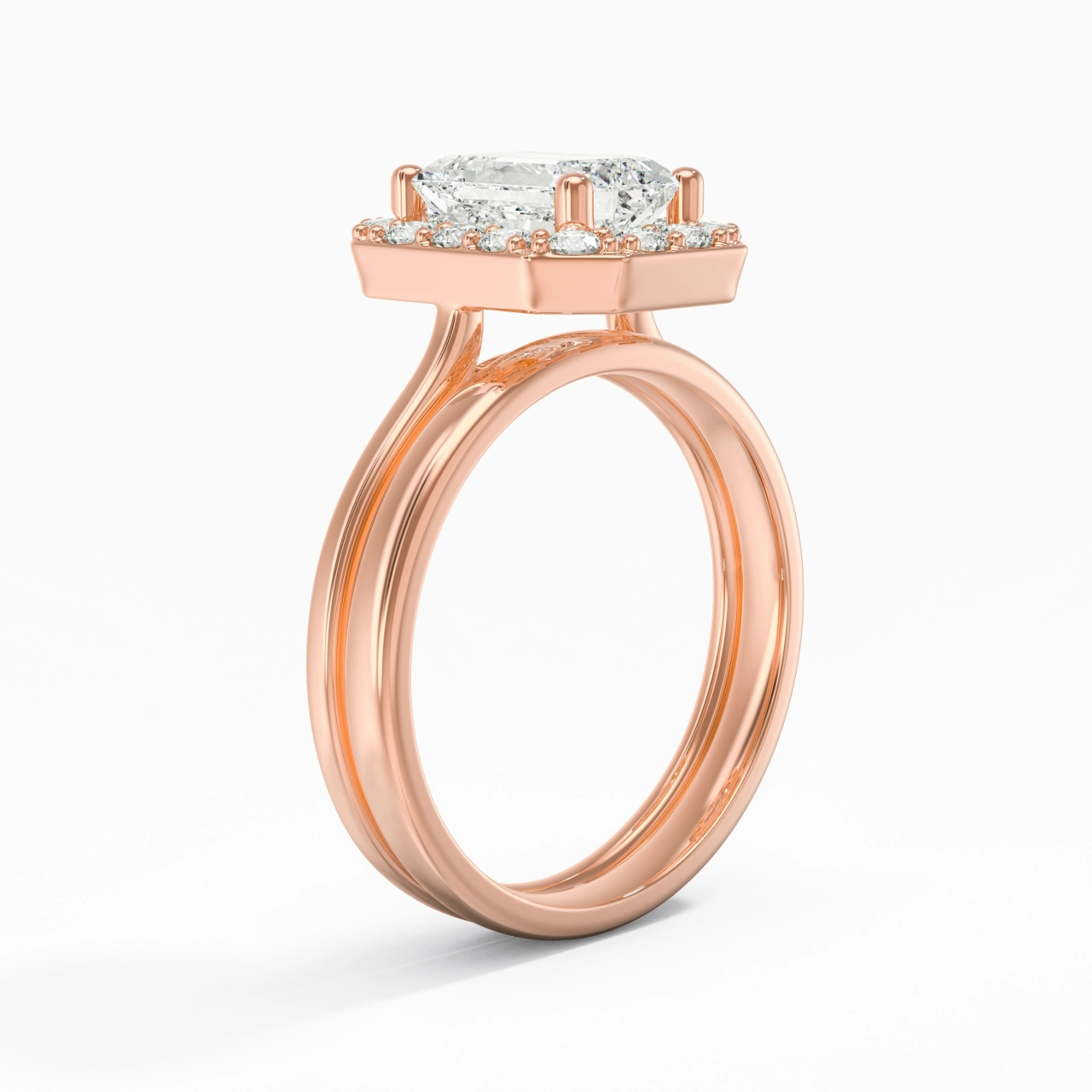 Plated Art Deco Bridal Set