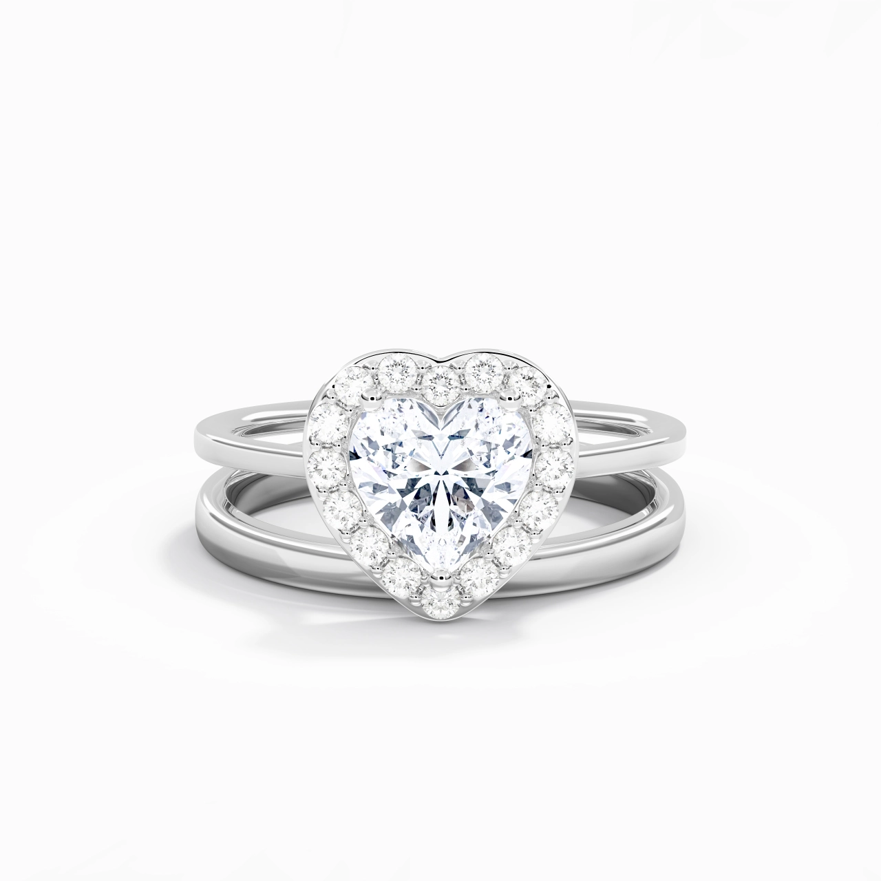 Plated Art Deco Bridal Set