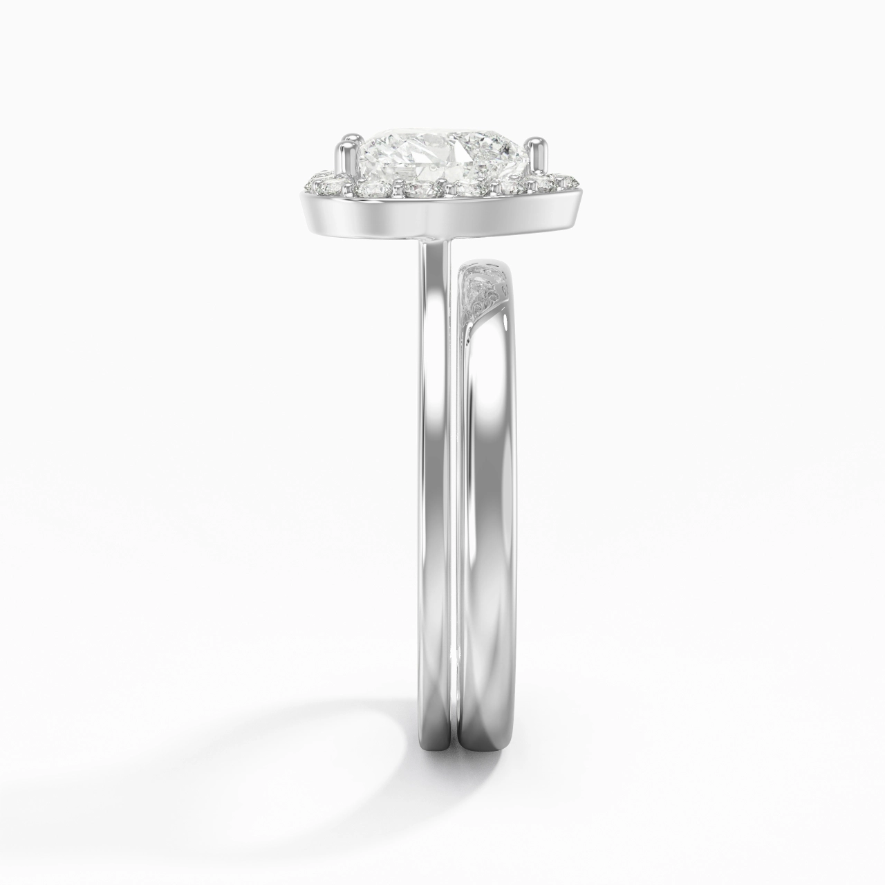 Plated Art Deco Bridal Set