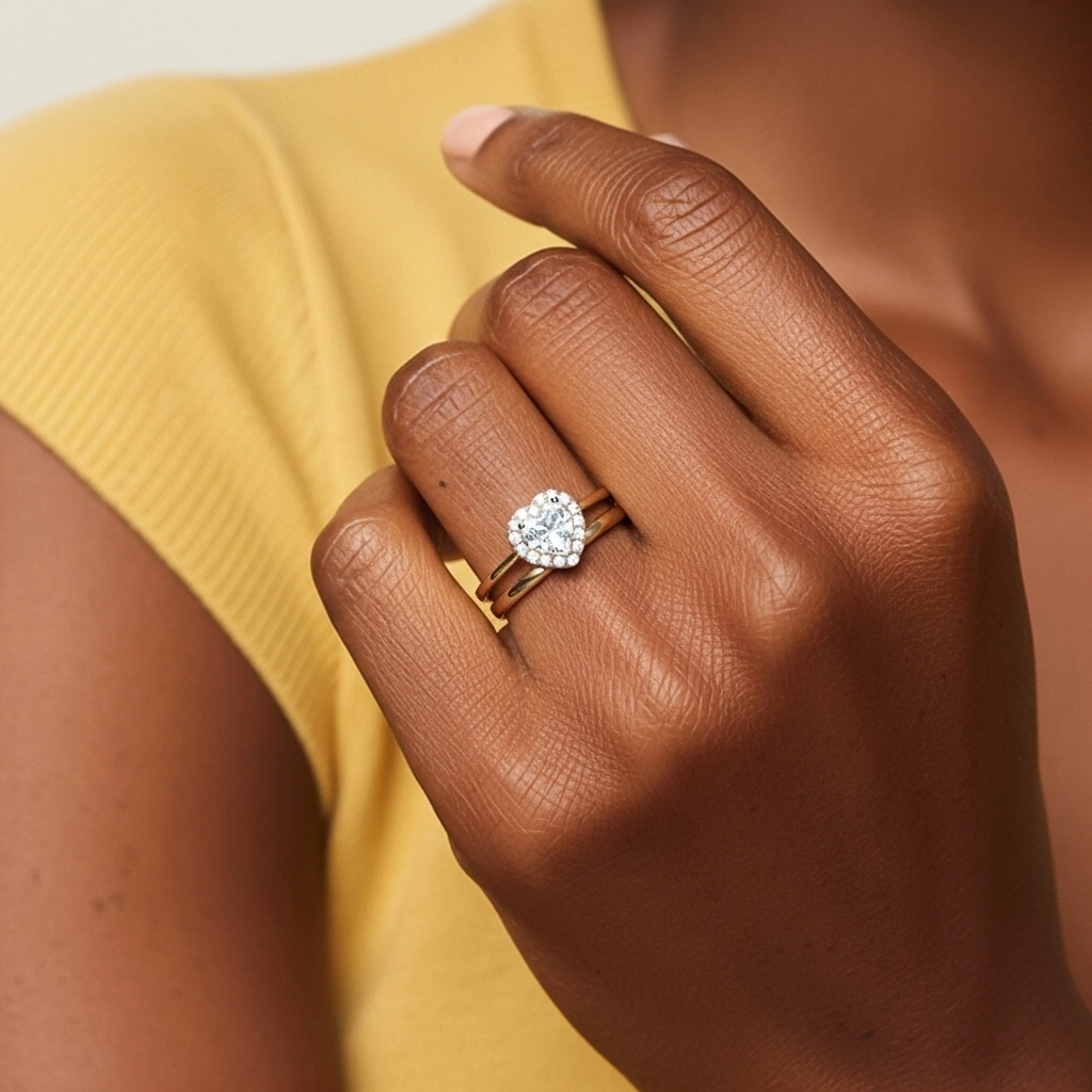 Plated Art Deco Bridal Set