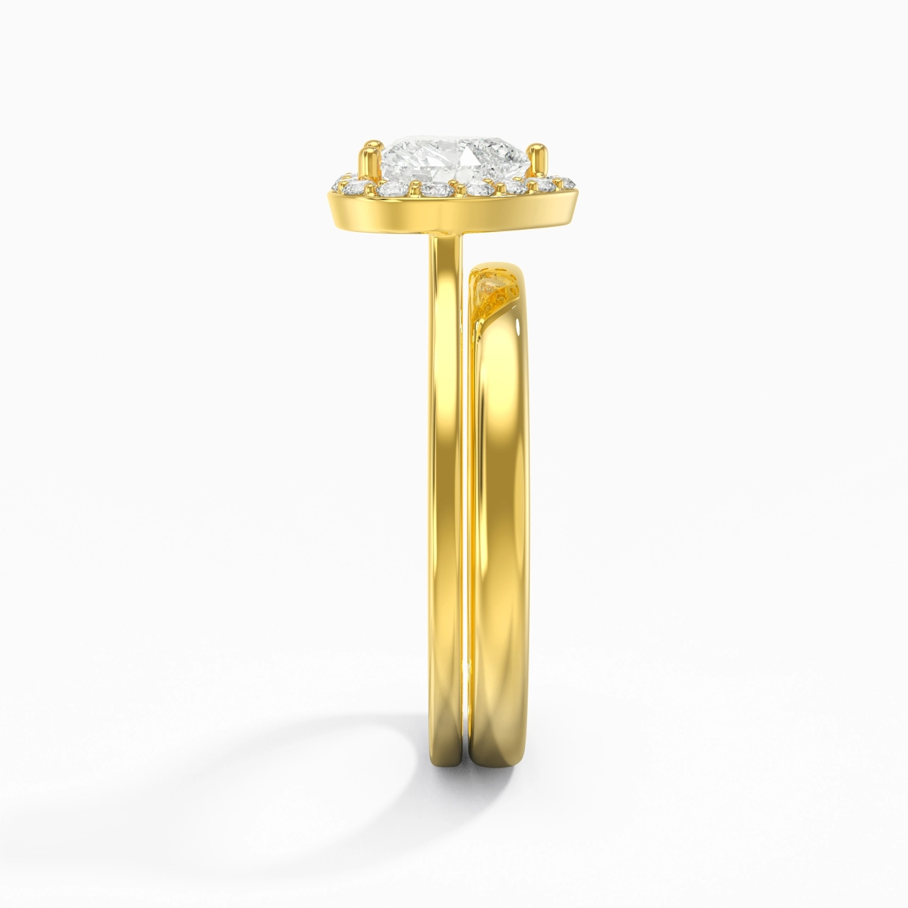 Plated Art Deco Bridal Set