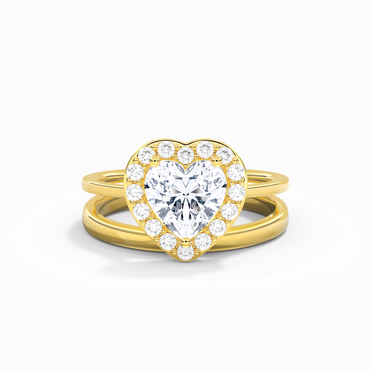 Plated Art Deco Bridal Set