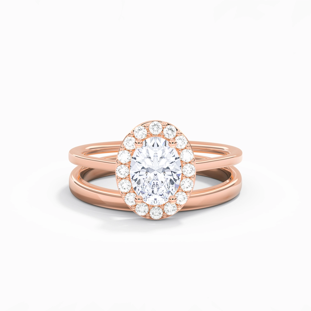 Plated Art Deco Bridal Set