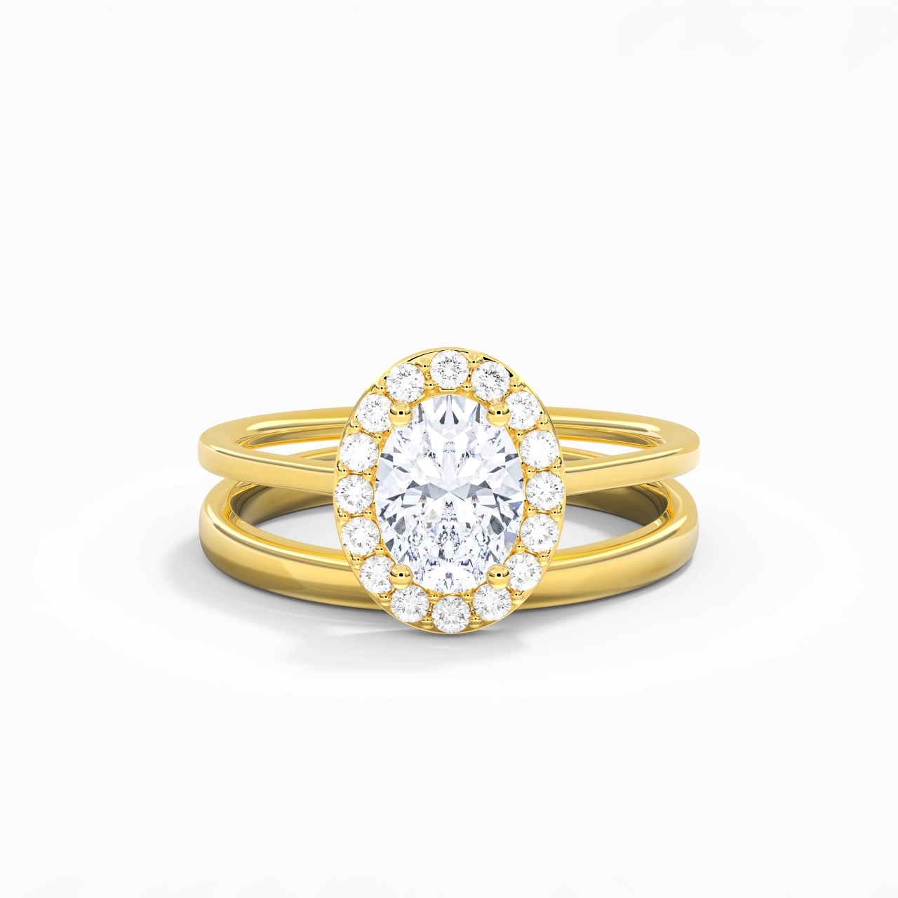 Plated Art Deco Bridal Set