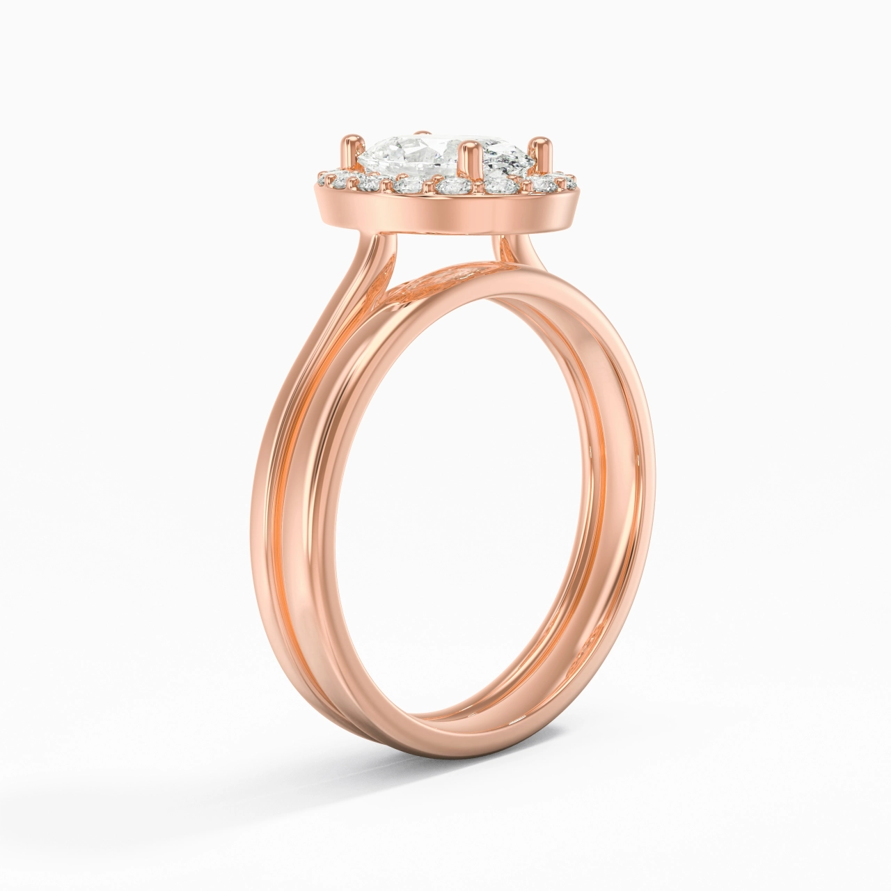 Plated Art Deco Bridal Set