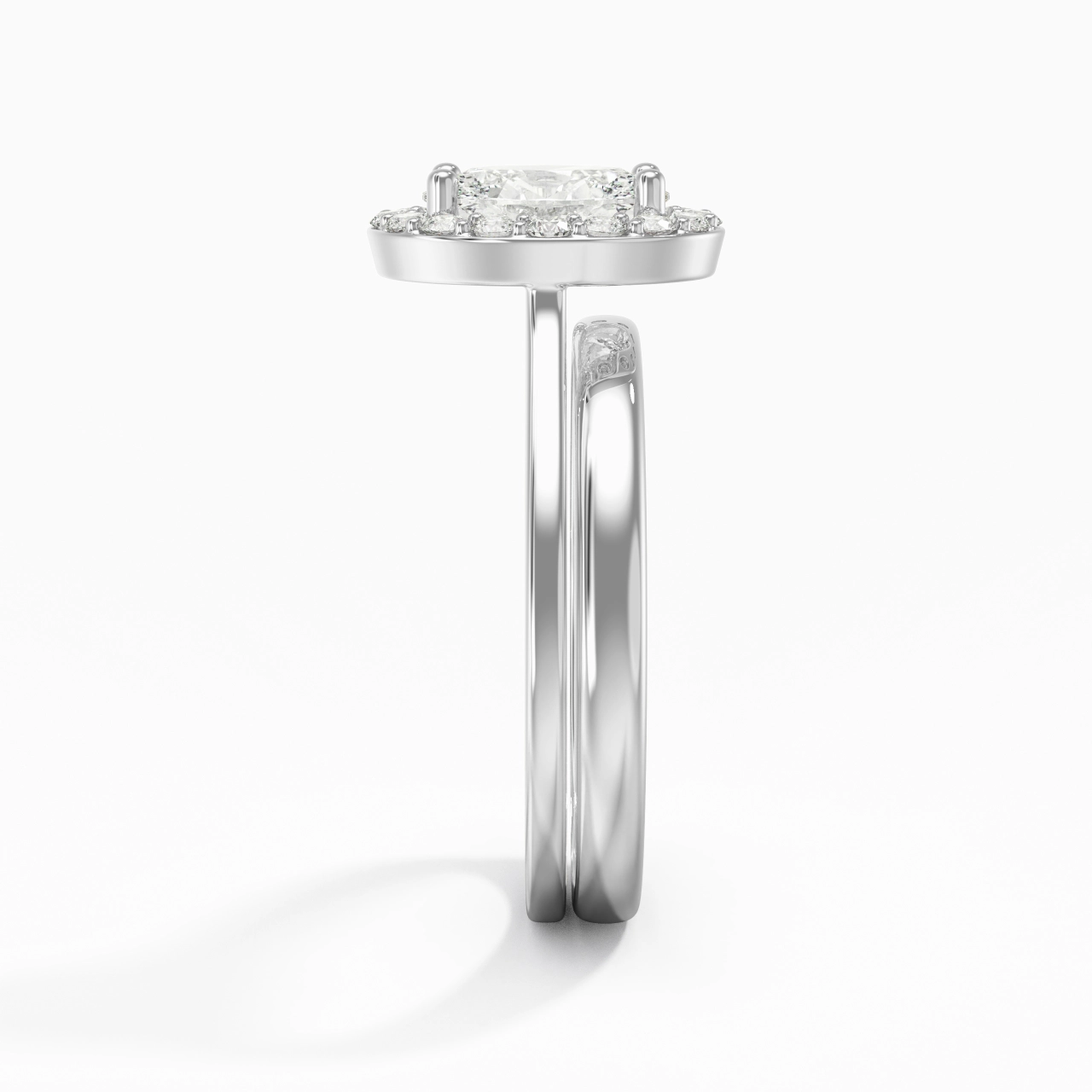 Plated Art Deco Bridal Set