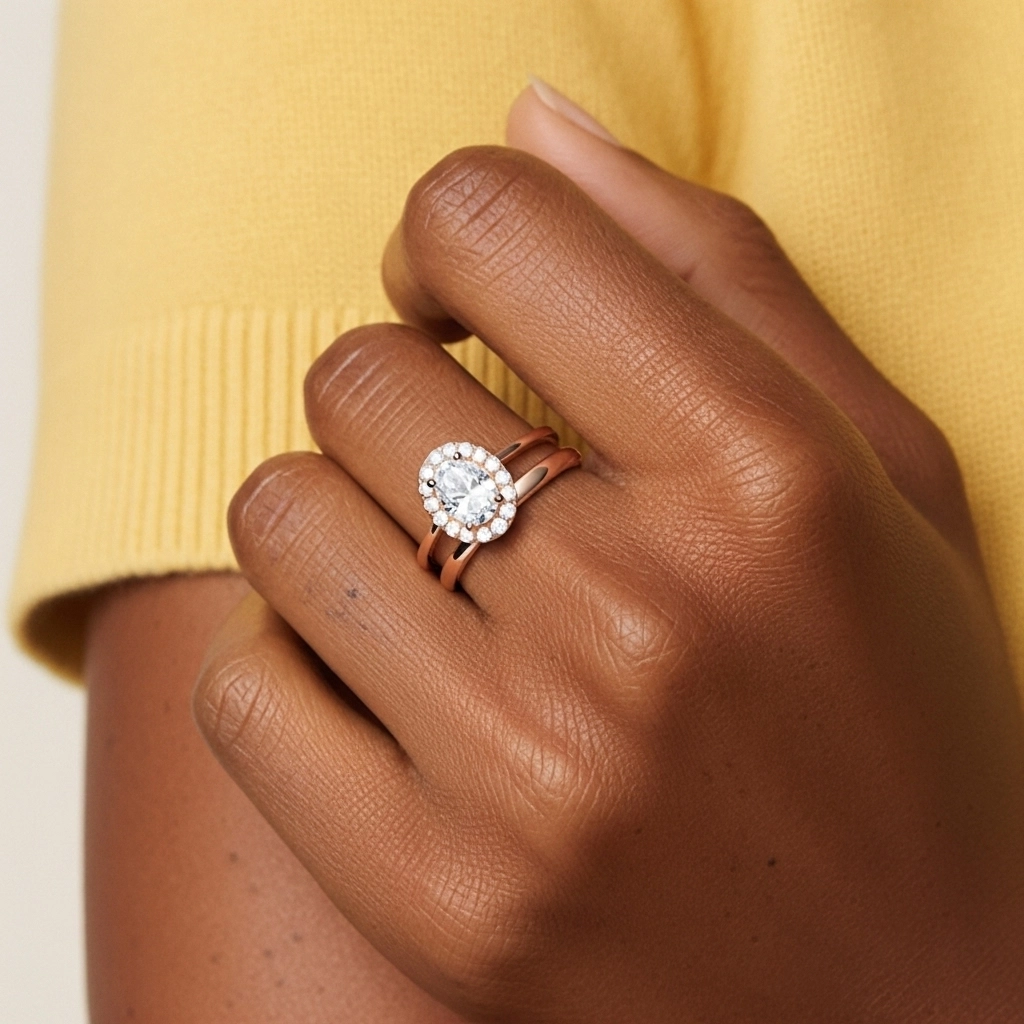 Plated Art Deco Bridal Set