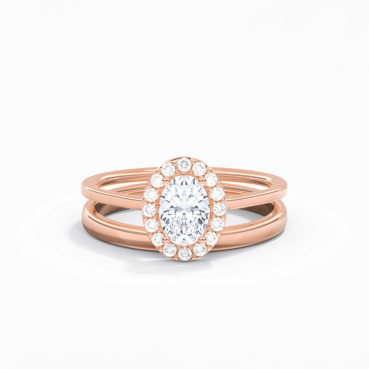 Plated Art Deco Bridal Set