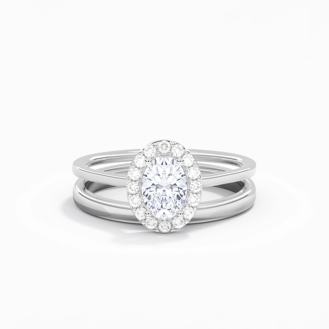 Plated Art Deco Bridal Set
