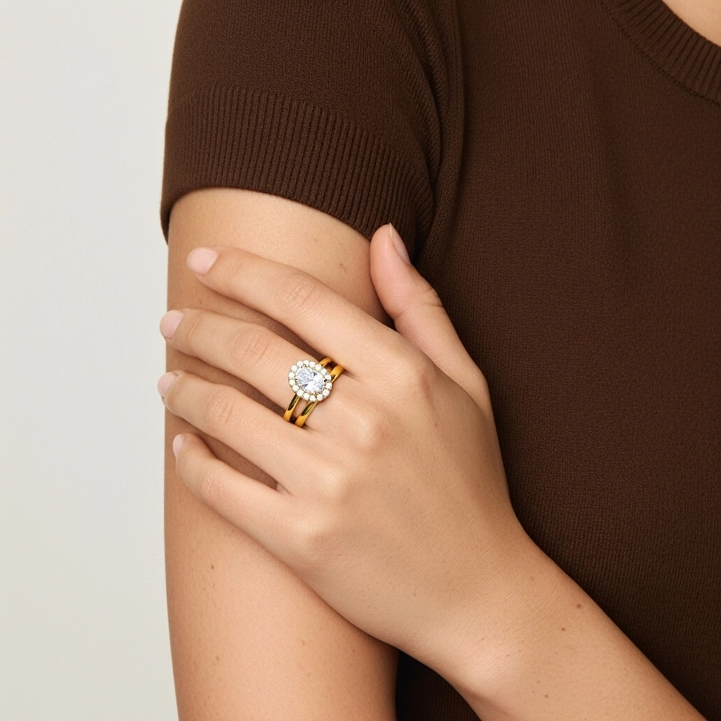 Plaqué Art Déco Ensemble nuptial