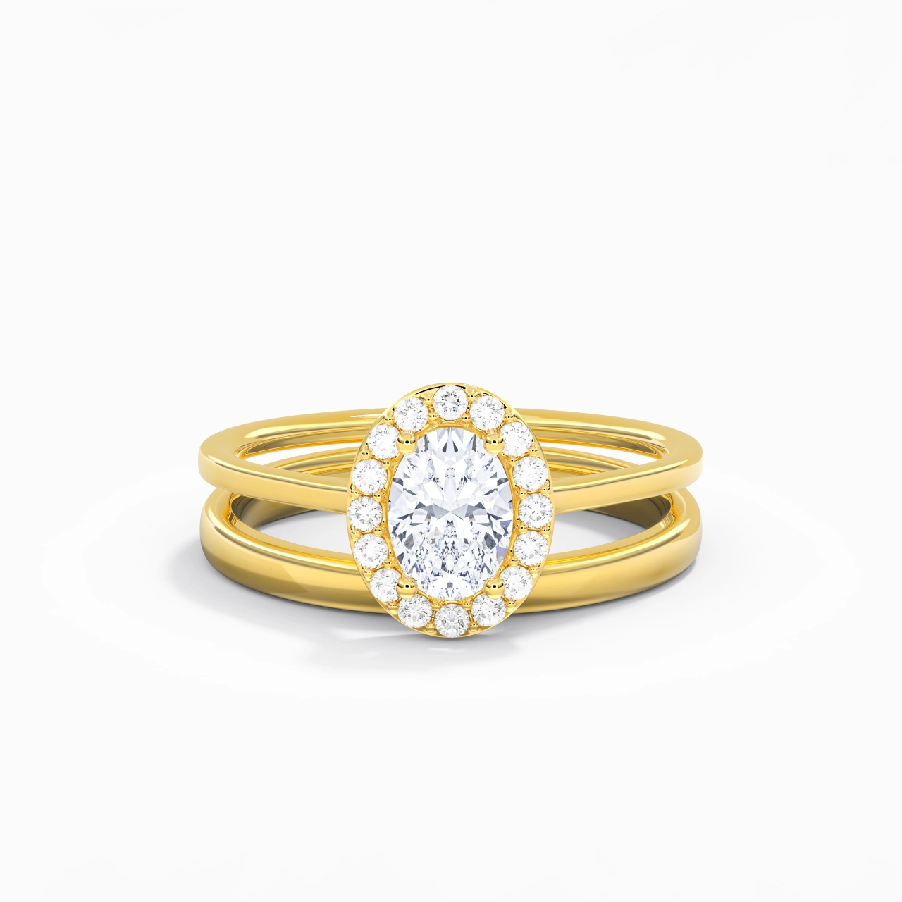 Plated Art Deco Bridal Set