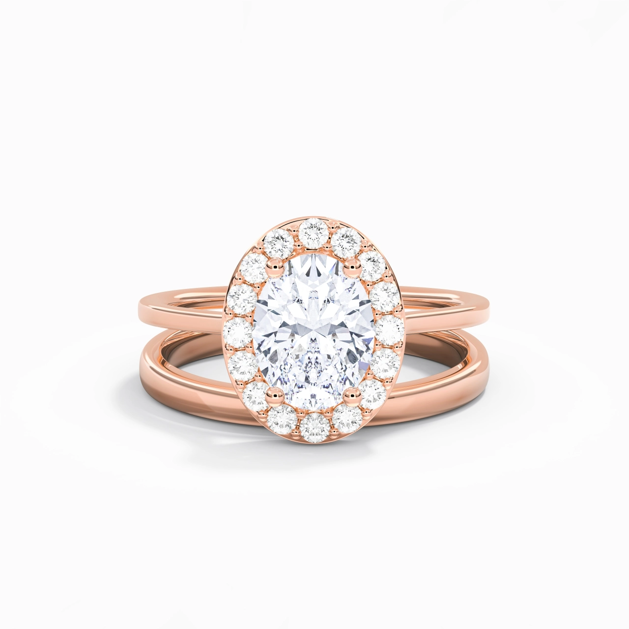 Plated Art Deco Bridal Set