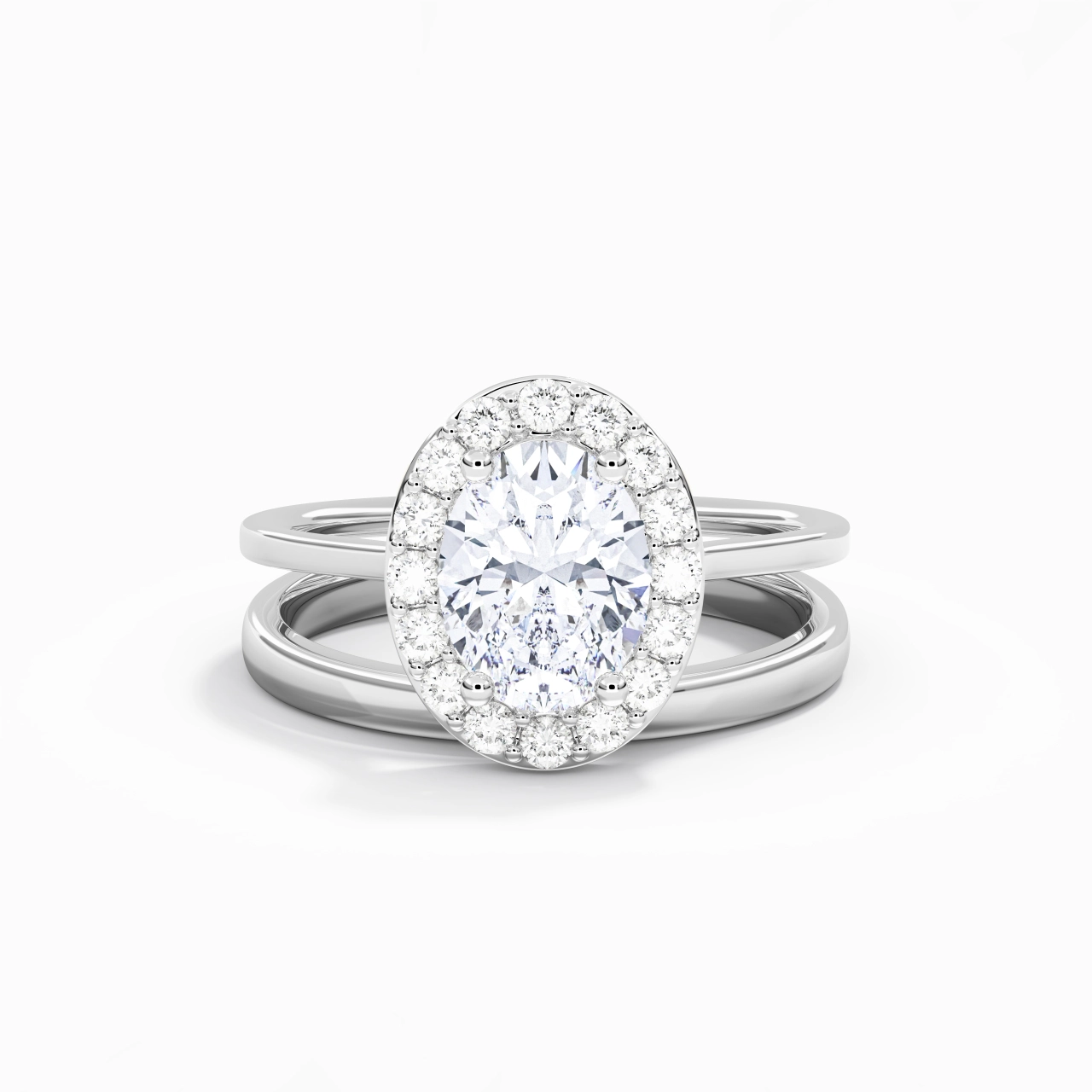 Plated Art Deco Bridal Set