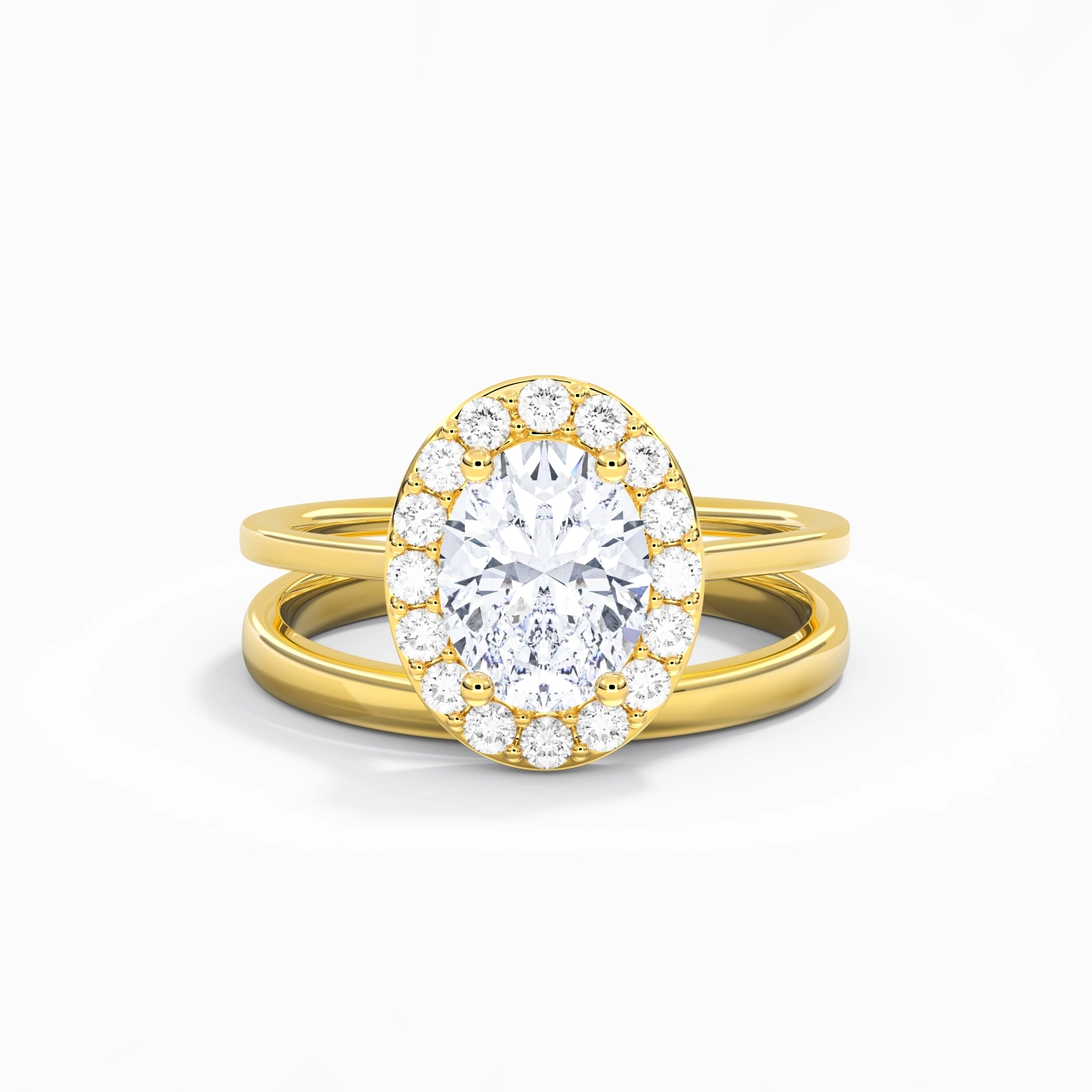 Plated Art Deco Bridal Set