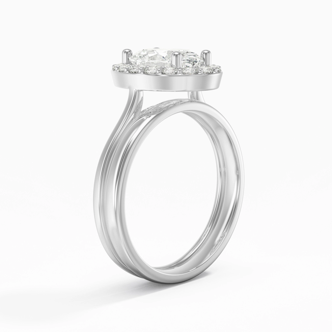 Plated Art Deco Bridal Set