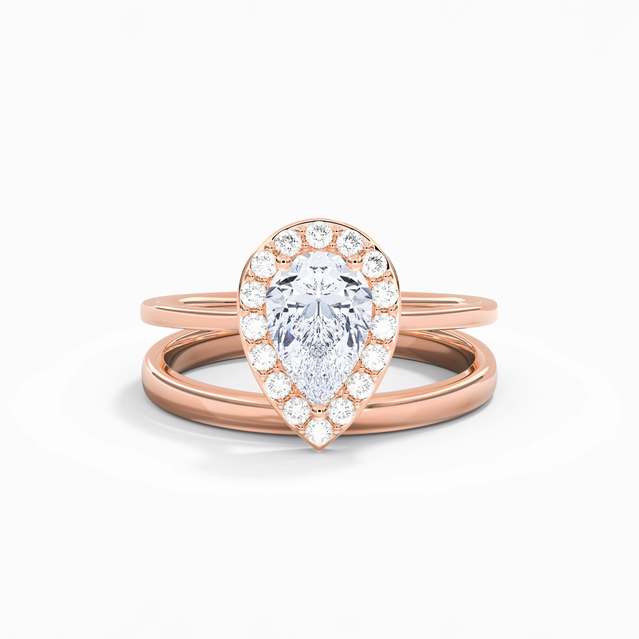 Plated Art Deco Bridal Set