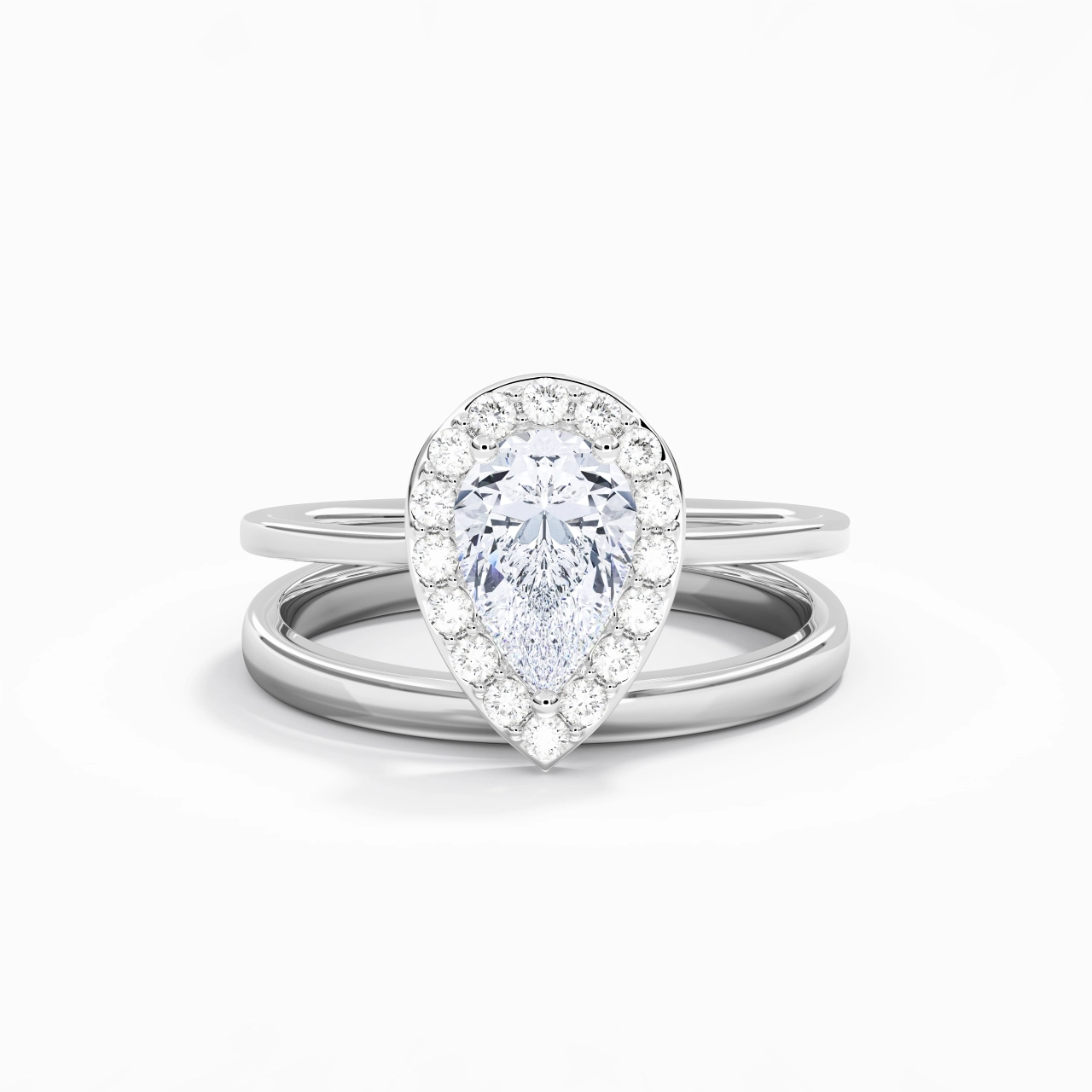 Plated Art Deco Bridal Set