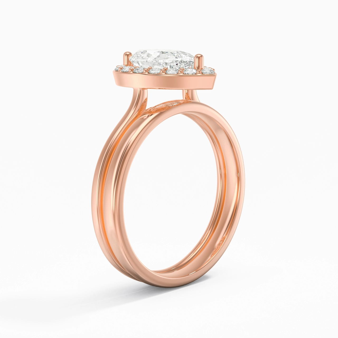 Plated Art Deco Bridal Set