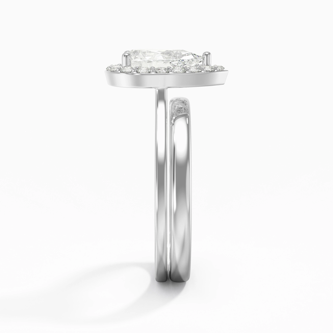 Plated Art Deco Bridal Set