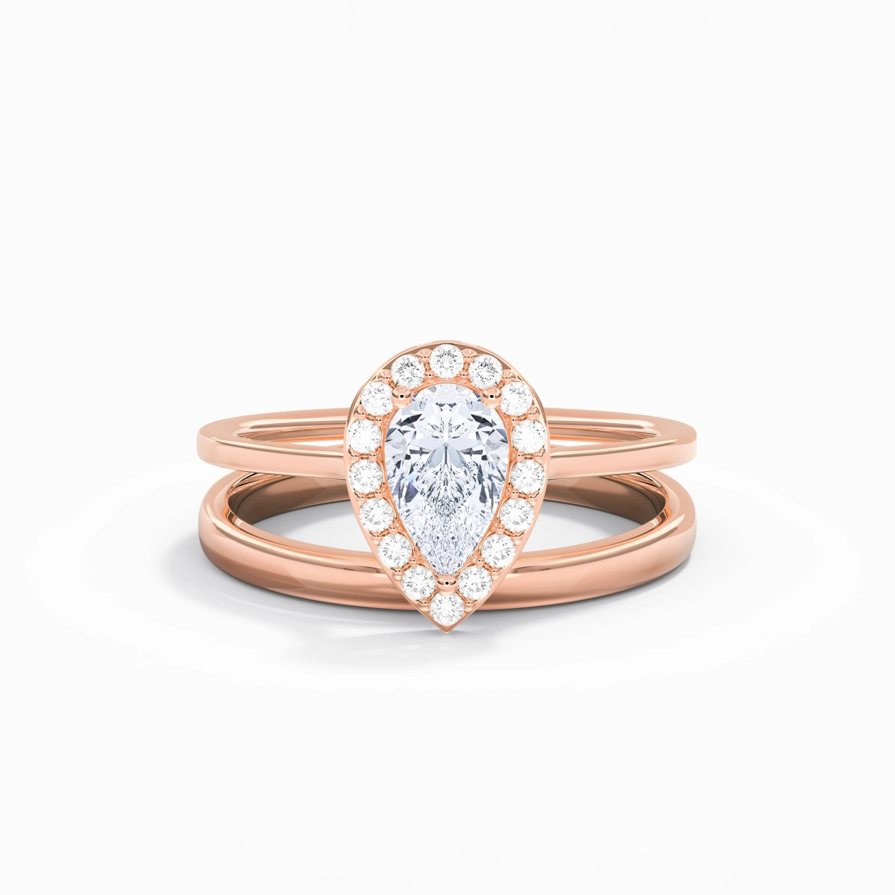 Plated Art Deco Bridal Set