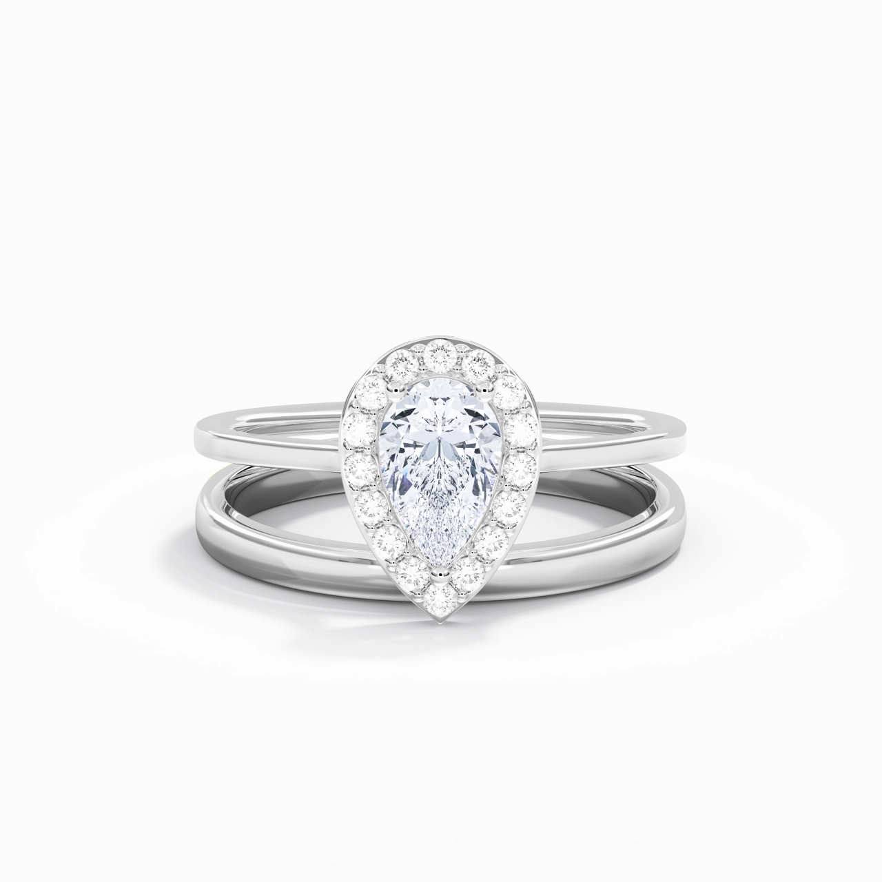 Plated Art Deco Bridal Set
