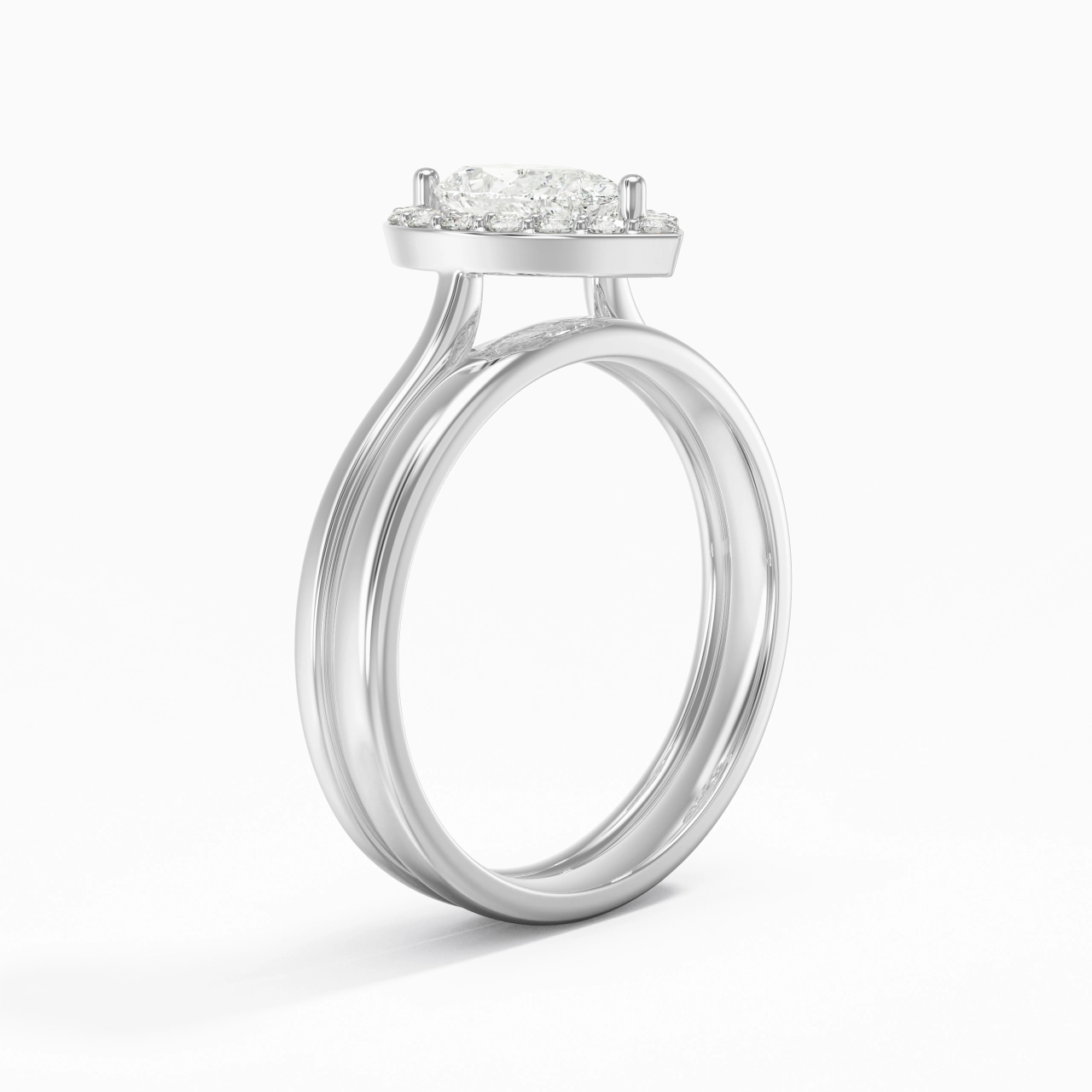 Plated Art Deco Bridal Set