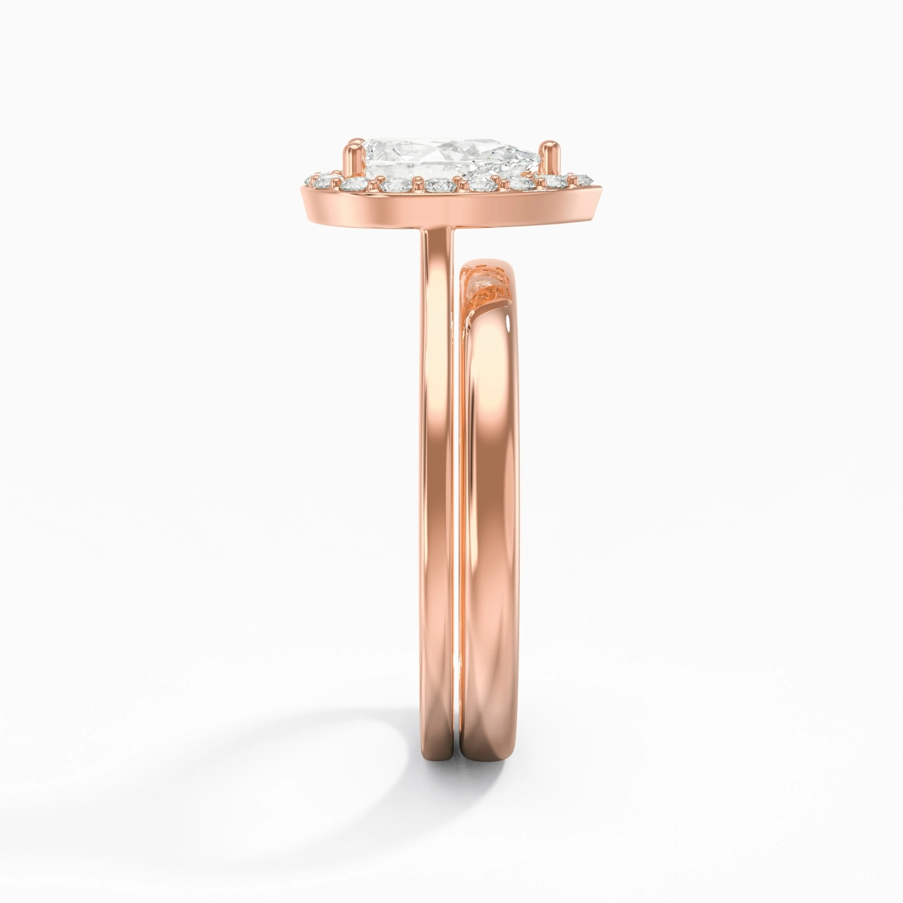 Plated Art Deco Bridal Set